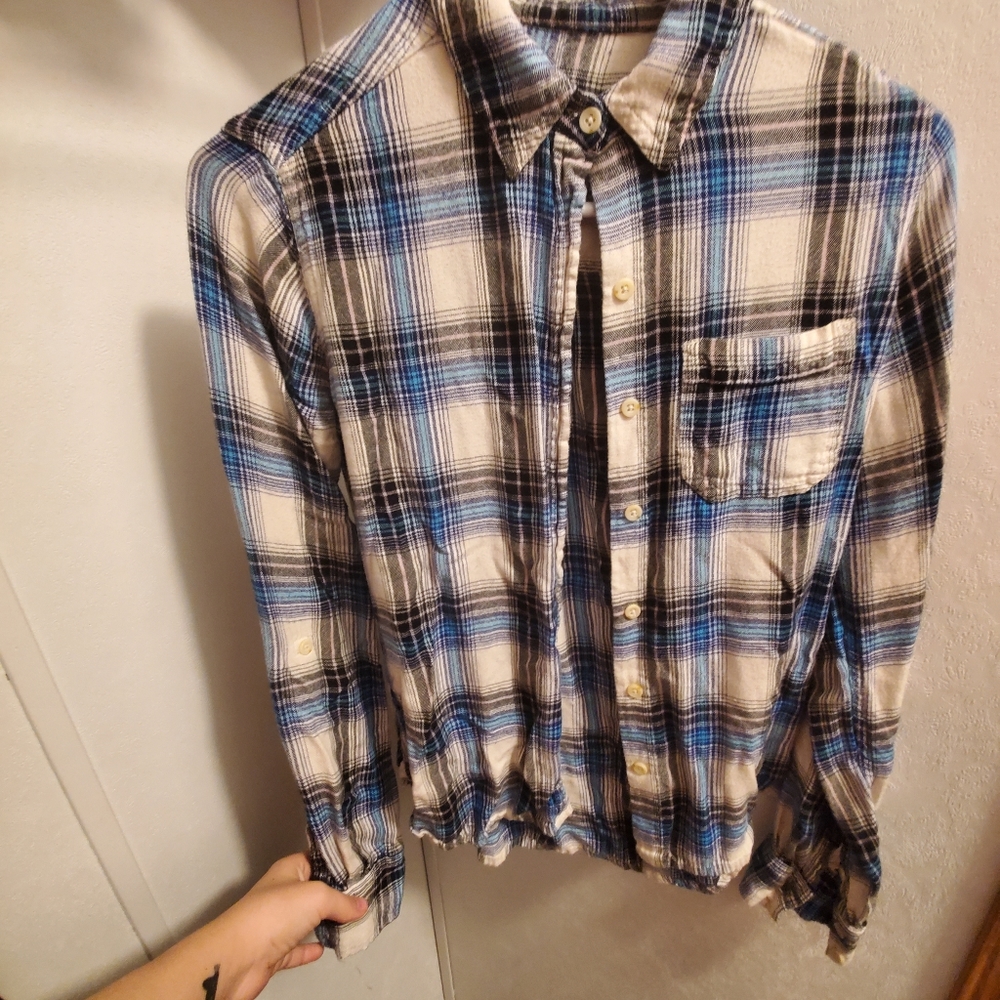 Blue Plaid Button Down
